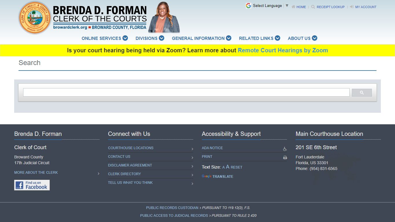 Search - Broward County Clerk of Courts