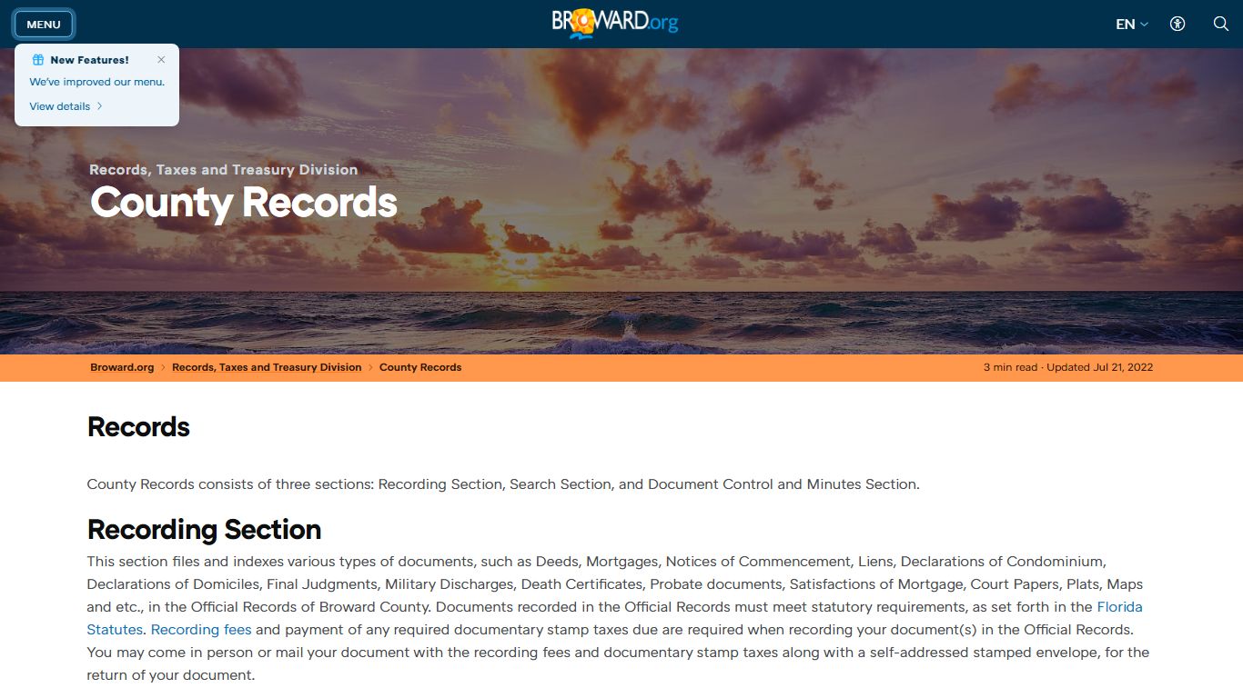 Records County Records - Broward County, Florida